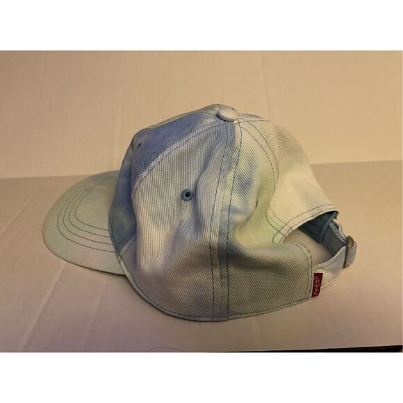 Levi’s Tie Dye Hat Women’s Blue Tonel Adjustable 100% Cotton Sports Athletic Hat - Picture 5 of 6